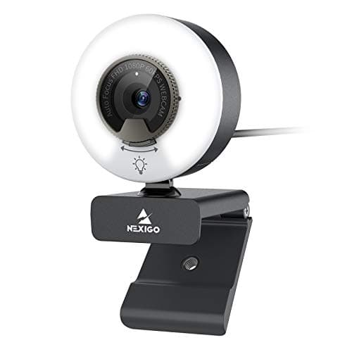 NexiGo N960E 1080P 60FPS Webcam with Ring Light