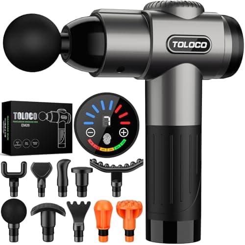 TOLOCO Deep Tissue Massage Gun (Grey)