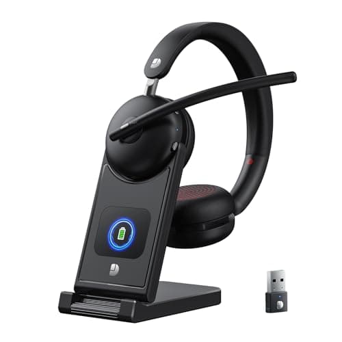 Dytole Wireless Headset with Noise Cancelling Mic