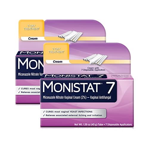 Monistat 7-Day Yeast Infection Treatment for Women, Miconazole Cream (45g Tube)