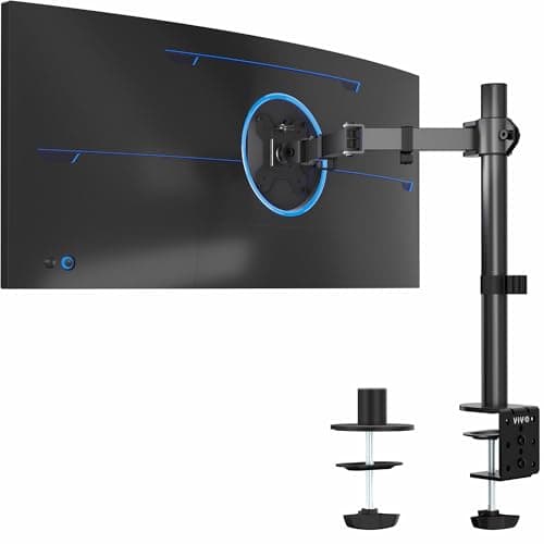 Ergotron LX Desk Mount Monitor Arm, Tall Pole, VESA Desk Mount