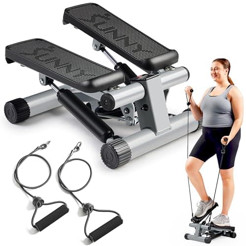 Sunny Health & Fitness Mini Steppers for Exercise at Home, Stair Step Workout Ma