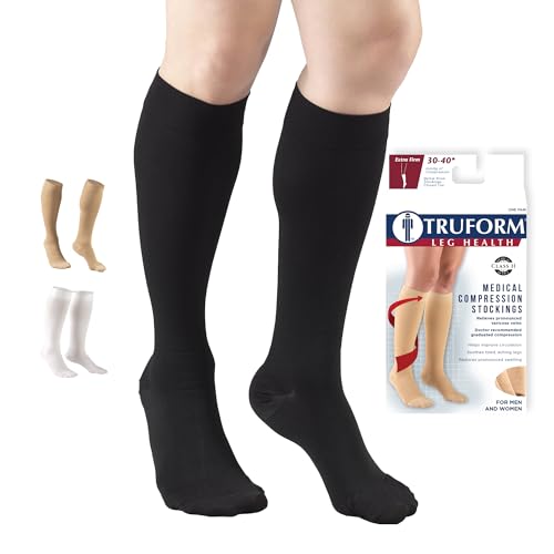 Truform 30-40 mmHg Compression Stockings for Men and Women,
