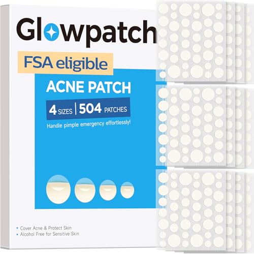 Glowpatch Pimple Patches for Face (504 Count), FSA Eligible